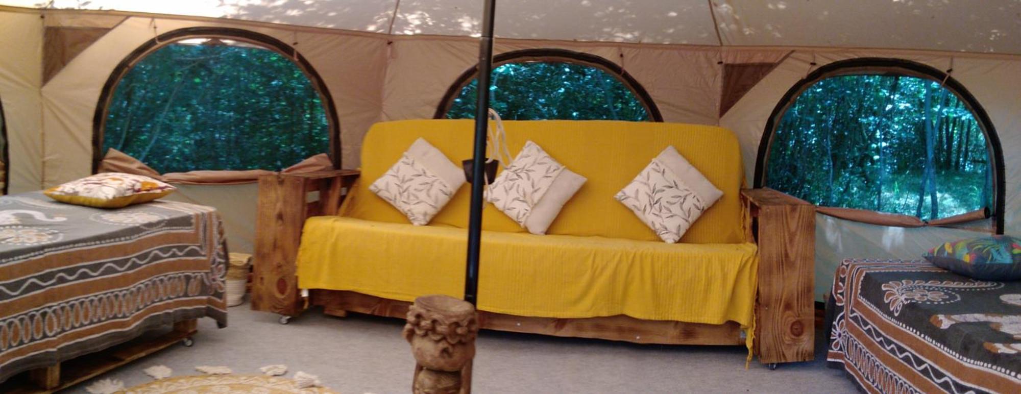 Tente Safari Lodge Dans Foret Luxuriante Vielle-Tursan Exterior photo